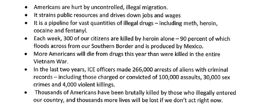 morrow county sheriff border funding support bullet points